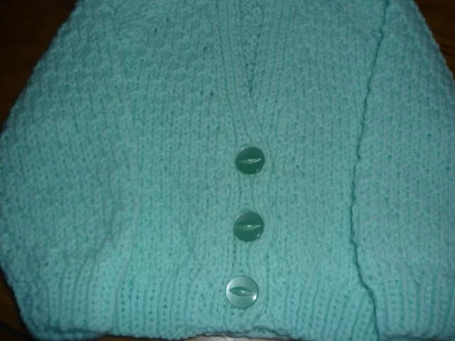 Handknitted Small Baby cardigan