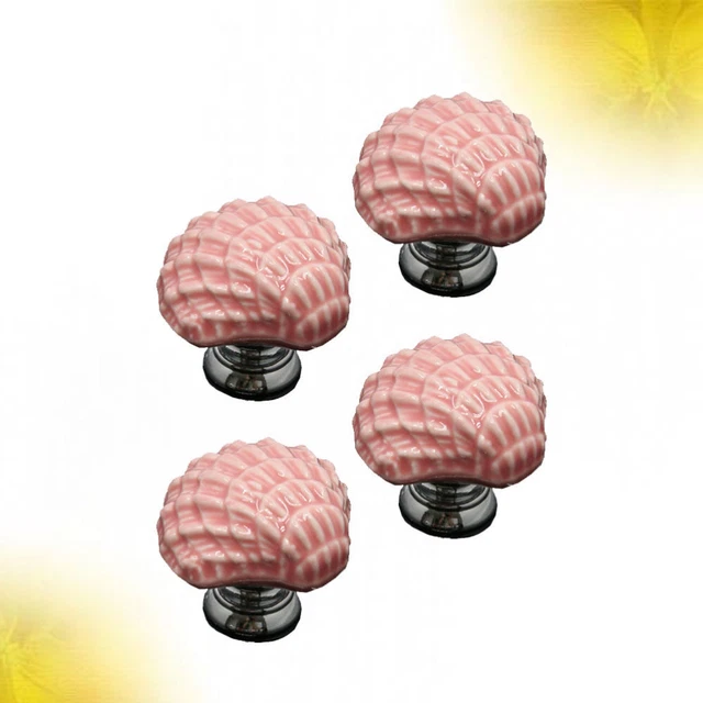 4 Pcs Wardrobe Handle Knobs Dresser Drawers Ceramic Knobs Cartoon 2