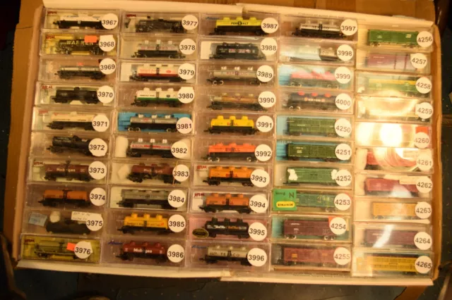 N Scale TANK STOCK CARS BN GN ATSF SF CN SHELL GATX UTLX TEXACOsold individually