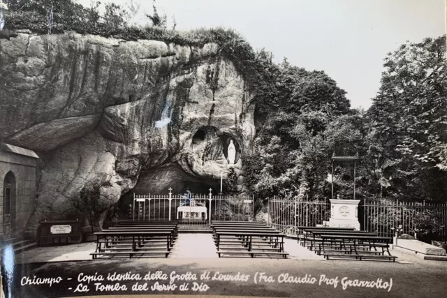 Cartolina Chiampo Vicenza Grotta di Lourdes viaggiata