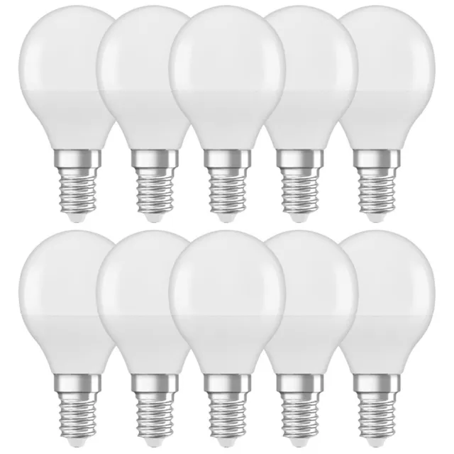 10 x Osram LED Lampen Tropfen 5,5W ~40W E14 matt 470lm Neutralweiß 4000K UVP 69€