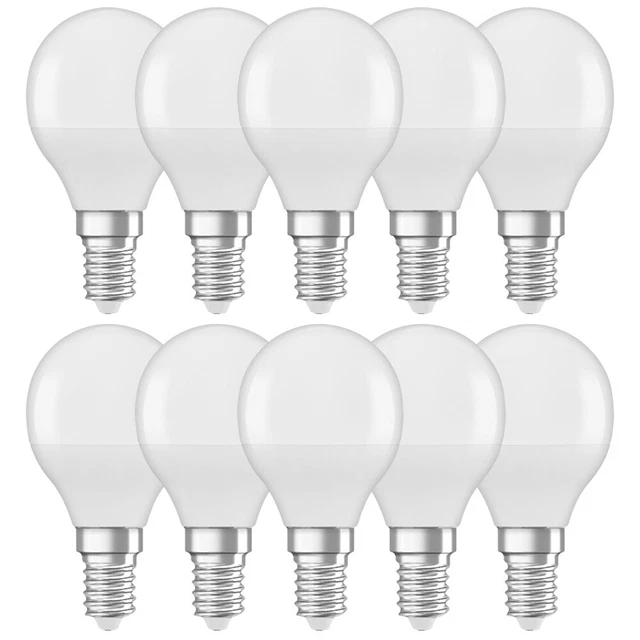 10 x Osram LED Lampen Tropfen 5,5W ~40W E14 matt 470lm Neutralweiß 4000K UVP 69€