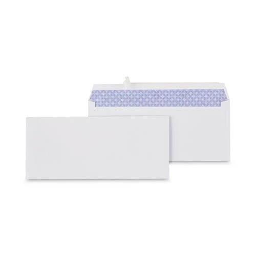 Universal Pull & Seal Business Envelopes, White, 100 Envelopes (UNV36004)