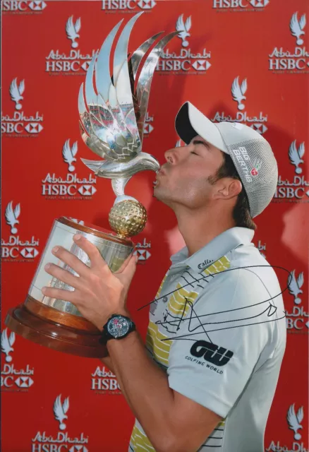 Pablo LARRAZABAL SIGNED Autograph 12x8 Photo AFTAL COA GOLF Abu Dhabi Winner