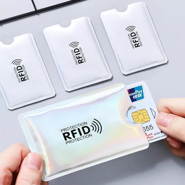 New Anti Theft Credit Card Protector RFID Blocking Safety Sleeve Shield USA 3