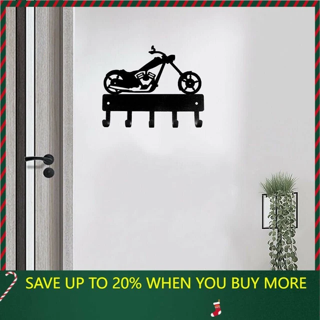 Chopper Motorcycle Motorbike Key Rack Hanger Wall Mounted Hook Up Key Hanger