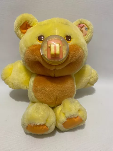 Vintage 1987 Playskool Nosy Bears 11" Stuffed Plush Teddy Bear Clown Gift Nose
