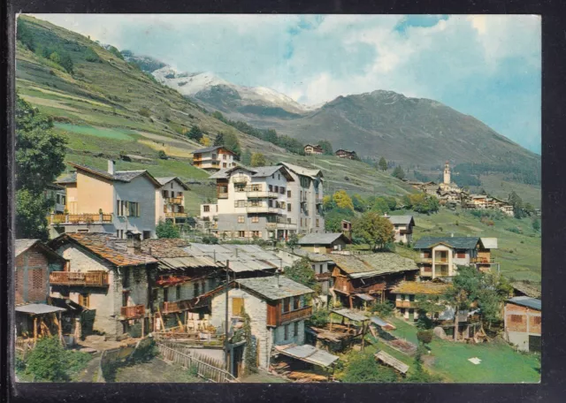 Cartolina Lignod Val D'Ayas Panorama Sfondo Antagnod B2053