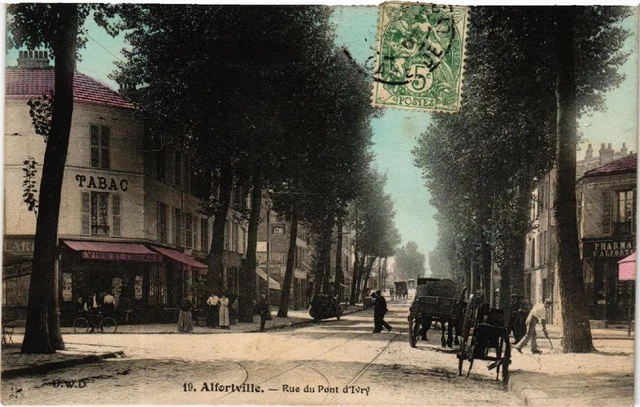 CPA AK ALFORTVILLE Rue du Pont d'Ivry (600440)