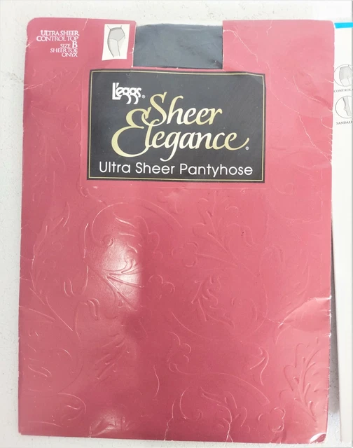 Pantyhose Onyx (black) Leggs Sheer Elegance size B, control top