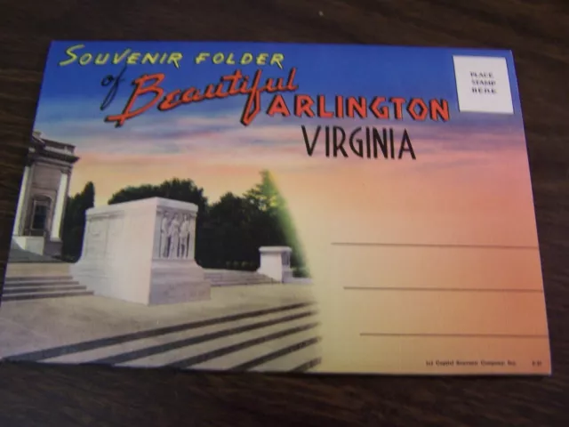 Beautiful Arlington. Virginia . Souvenir Folder Of 18 Photo - Near Mint