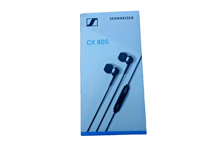 BRAND NEW Sennheiser CX 80S Earphones with mic in-ear wired 3.5 mm jack black