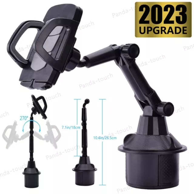 Upgraded Version Universal Adjustable Car Mount Cup Stand Holder For Cell Phone