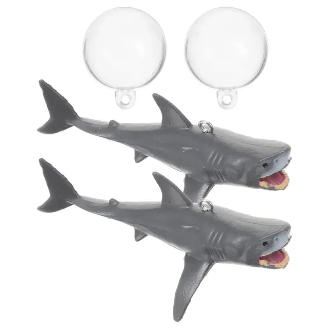 2 Sets Floating Shark Decoration Fish Tank Decorations for Aquarium Accessories