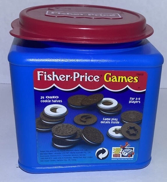 VINTAGE FISHER PRICE Matchin Middles Oreo Cookie Game 12 Oreos complets