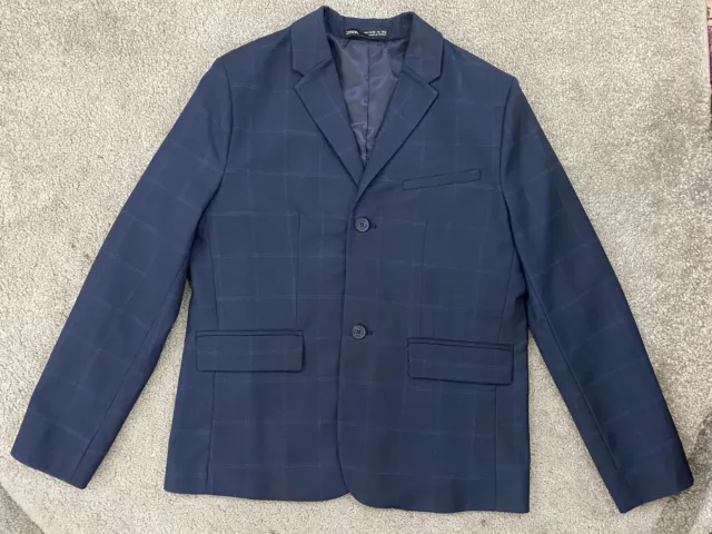 ZARA Suit jacket/blazer kids Age 11/12 Years New Without Tag (Navy Checked)