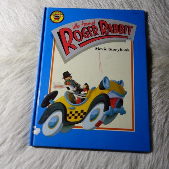 WHO FRAMED ROGER RABBIT Movie Book 1988 Vintage Roger Rabbit Book Bunny ...