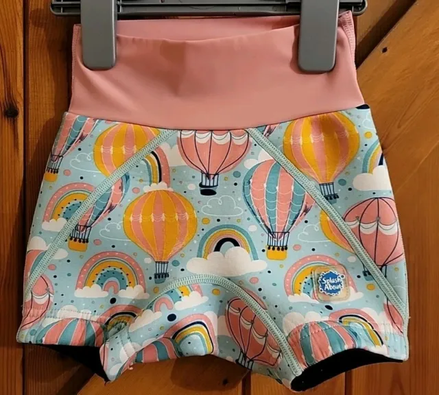 Happy Nappy Splash About Age 2-3  Pink & Reusable Swim Nappy. Preowned.