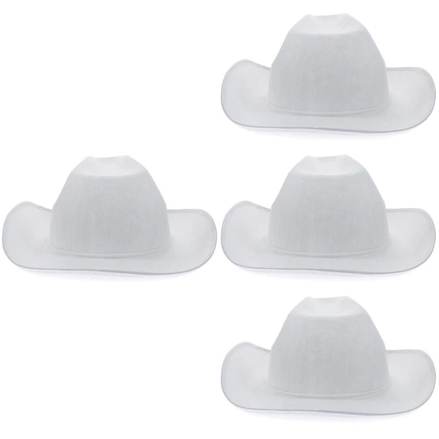 4x Cowboy Accessories Role-playing Costume Party Hat Beach Cowboy Hats For Women