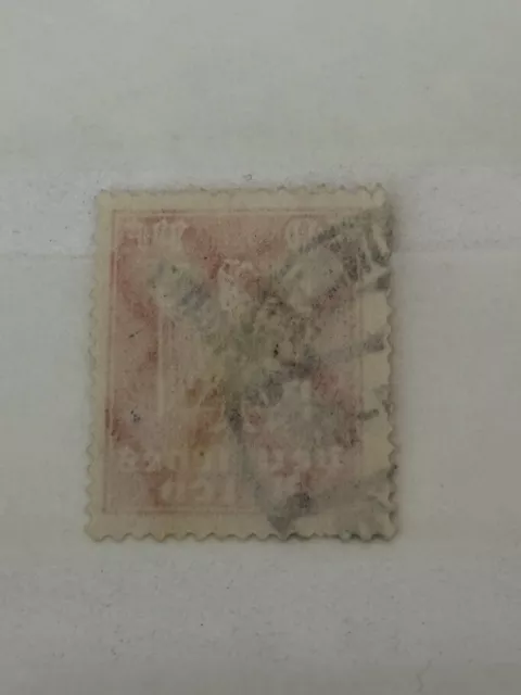Deutsches Reich, Briefmarke 1924 Reichsadler 10 Pfennig, Stempel Mitte Links 2