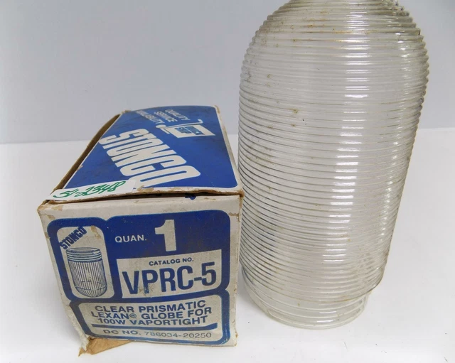 Stonco Clear Prismatic Lexan Globe Vprc-5  Nib