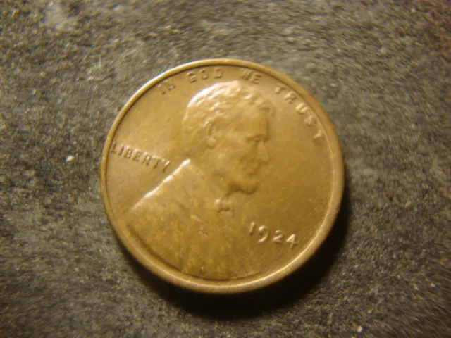 1924 Glossy BU Glossy Lincoln Head Cent Nice Coin AZX