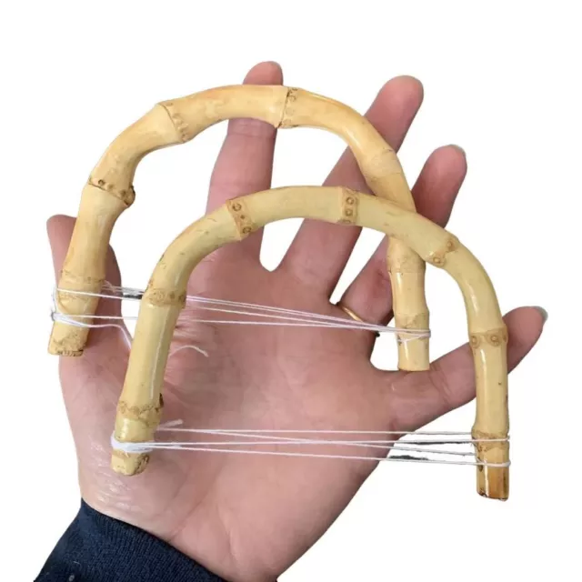 Bamboo Bag Handles, U Shaped , knitting, sewing, craft, Small Handbag  BH39