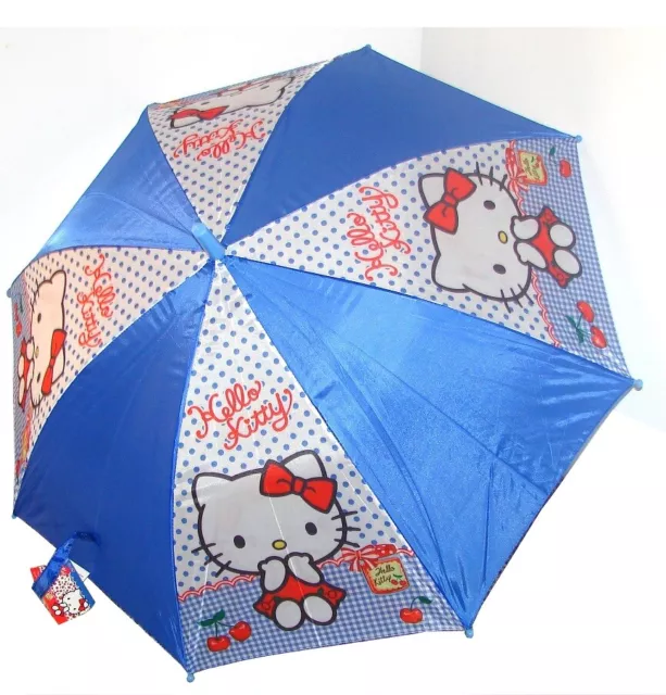 Hello Kitty Parapluie En Chiffon Automatique Couleurs Assorties Bleu Rouge Fille