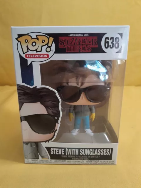 Funko Pop Steve With Sunglasses 638 Stranger Things Television W/Protector! P10