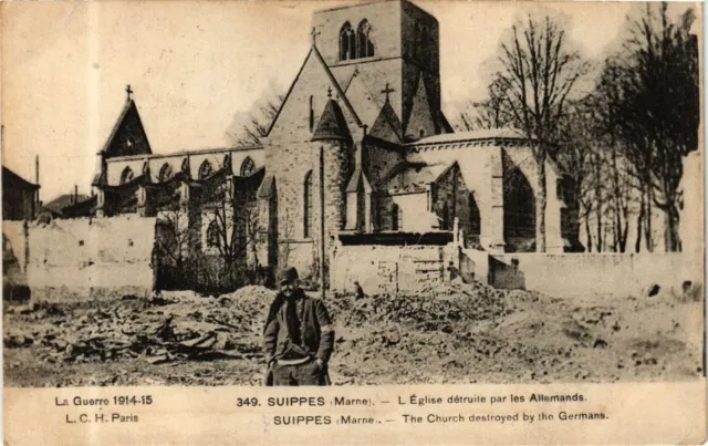 CPA La Guerre 1914-15 - SUIPPES (Marne) - The Church Destroyed by the (245304)