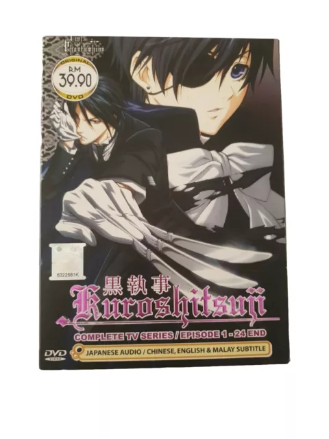 DVD Anime Black Butler Kuroshitsuji Complete Series (Season 1-3 +Movie +9  OVA) E