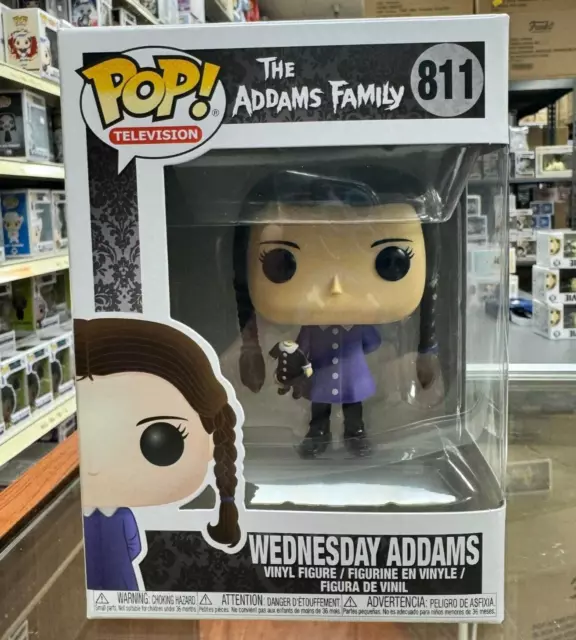 Funko POP! TELEVISION: WEDNESDAY ADDAMS Vinyl Figure with protector case #811