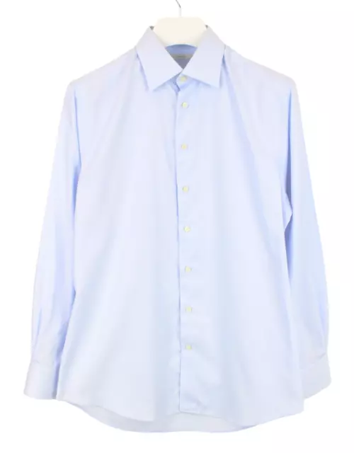 SUITSUPPLY Traveller Slim Fit Formal Shirt Men's 41 / 16 Button Up Blue