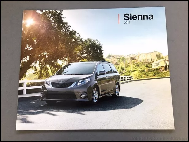 2014 Toyota Sienna Van 24-page Original Car Sales Brochure Catalog