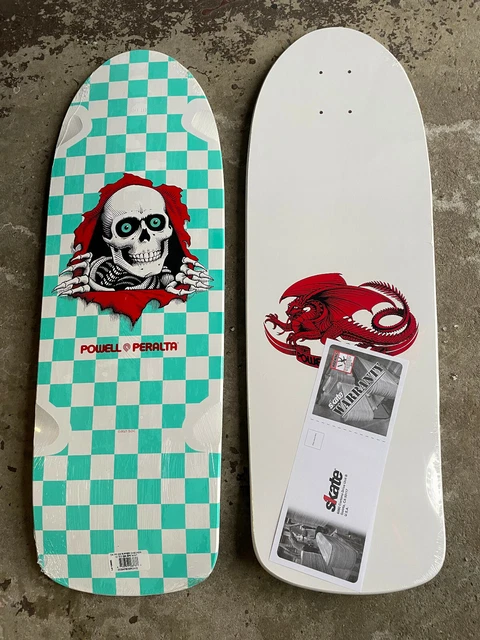 Powell Peralta Skateboard Deck OG Rat Bones Olive Old School Reissue Powell Peralta Skateboard Deck OG Rat Bones Olive Old School Reissue