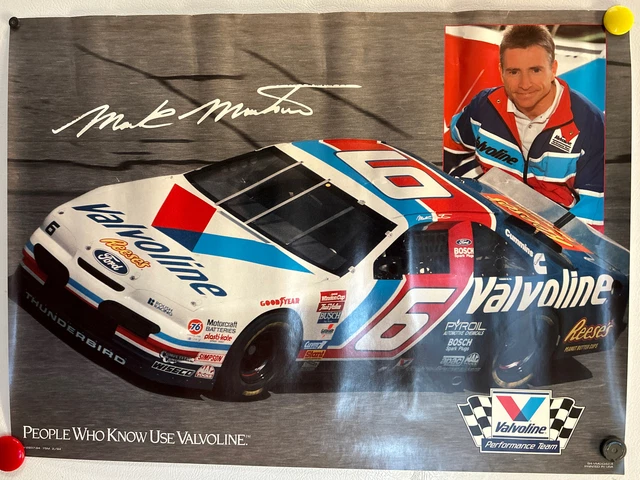 Rare Vintage Drag Racing Mark Martin Valvoline Ad Poster 1994 94-VMO-042-4 Rare Vintage Drag Racing Mark Martin Valvoline Ad Poster 1994 94-VMO-042-4