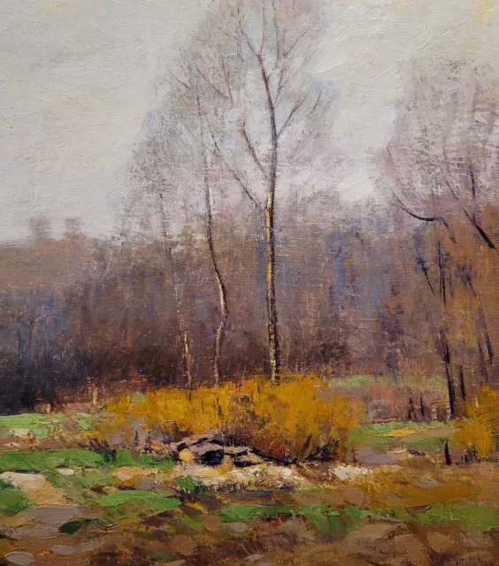 Clifton Wheeler - 1922 Autumn Paysage En Indiana - Huile Peinture 3