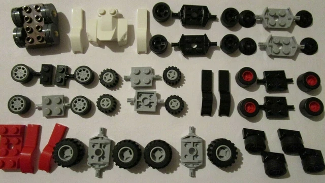 LEGO ROUES, ESSIEUX, MOYEUX, JANTES ET GARDES DE BOUE pour voitures ...