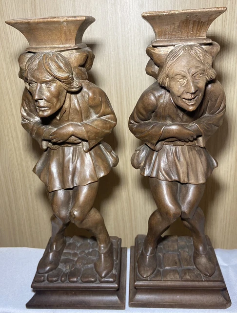 Paire De Sculptures éléphants En Marbre/pierre - Ornement Fait Main