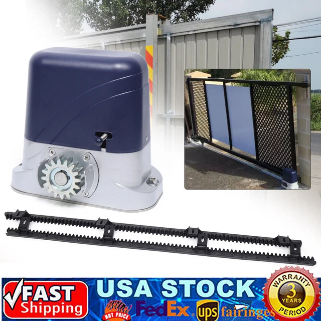 ELECTRIC SLIDING GATE opener AC motor automatic gate with 4m rack w/ 2
