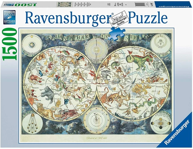 RAVENSBURGER PUZZLE CARTE Du Monde De Fantastique Beasts Zodiac - 1500 ...