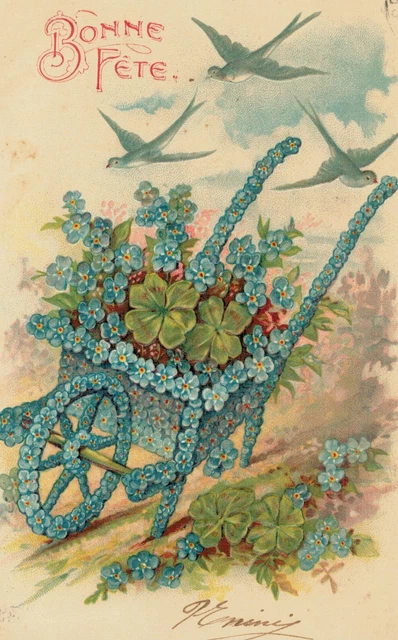 Carte Postale Bébé - Bon Vacances - Petite Format - Relief - - Neuve 1906