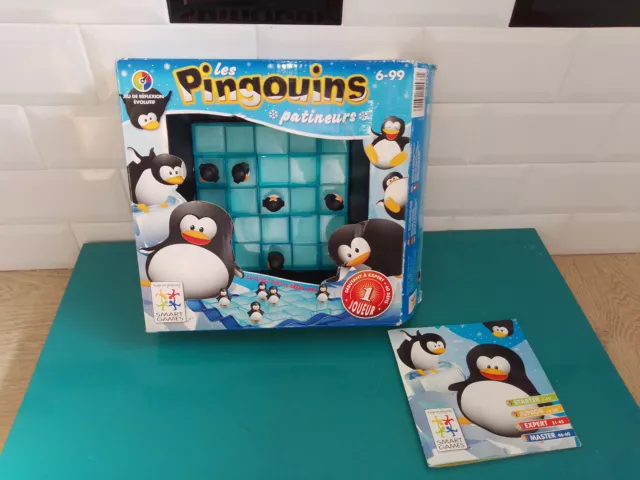 1202221 Jeu de société VF complet les pingouins patineurs smart games