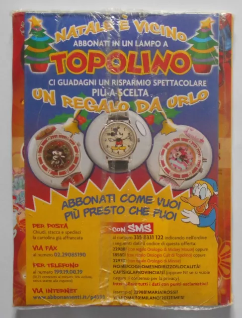 Topolino Libretto Blisterato N. 2871 Con Inserto Regalo Abbonamento 2