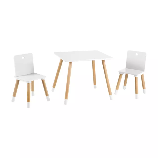 Roba Kids Kinder Sitzgruppe Kindermöbel Set Holz, weiß lackiert TOP