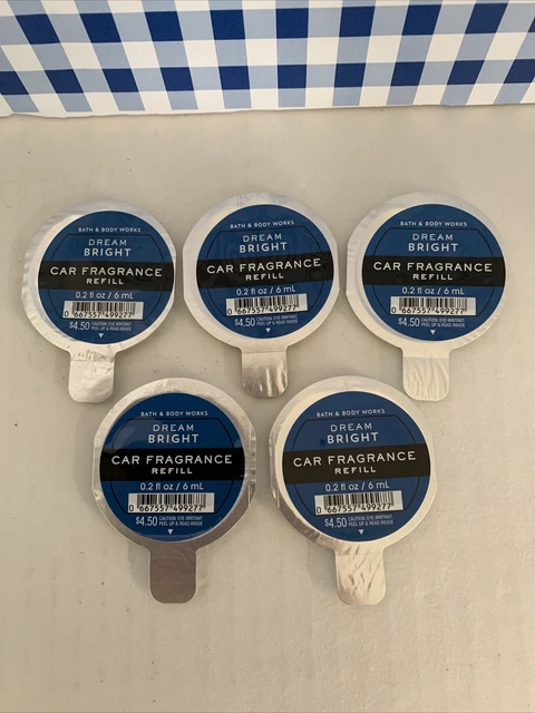 Five 5X ~ Car Fragrance Refill  Scentportable ~ DREAM BRIGHT ~ Bath & Body Works
