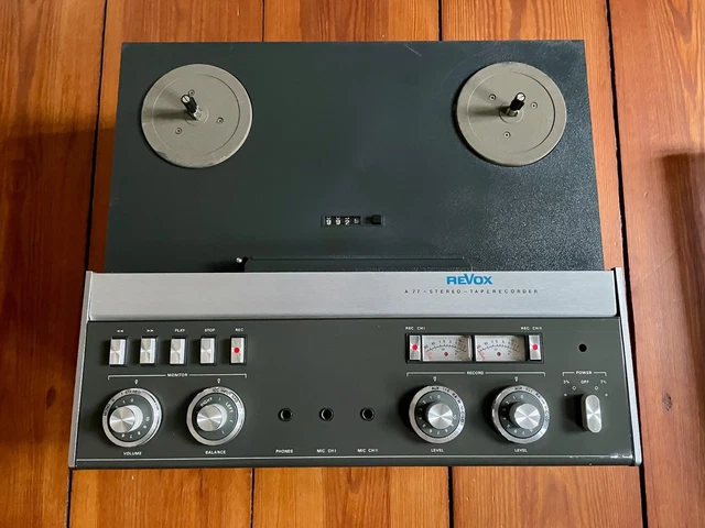 Magnétophone à Bandes Revox A77 2 Pistes - Bon état, électronique Vintage, Occasion