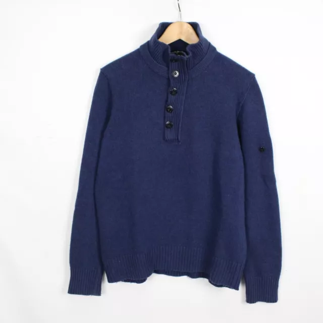 Maglione Stone Island da Uomo Blu in Lana Taglia 50 Taglia L