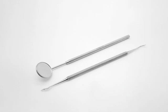 SURENHAP Miroir à dents à LED Miroir dentaire en plastique antibuée Inspection des dents Miroir