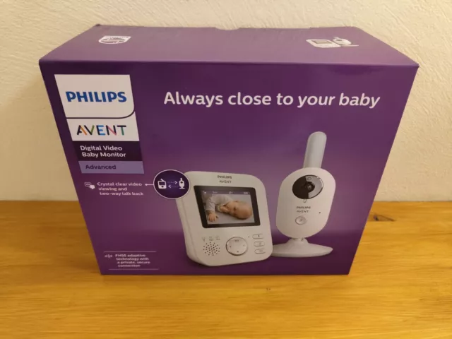 NEU - Philips Avent SCD833/26 Video Babyphone 2,7 Farbdisplay Kamera Babyfone